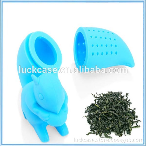 Creative Neoteric Best Food Grade Silicone Squirrel Tea Infuser Strainer